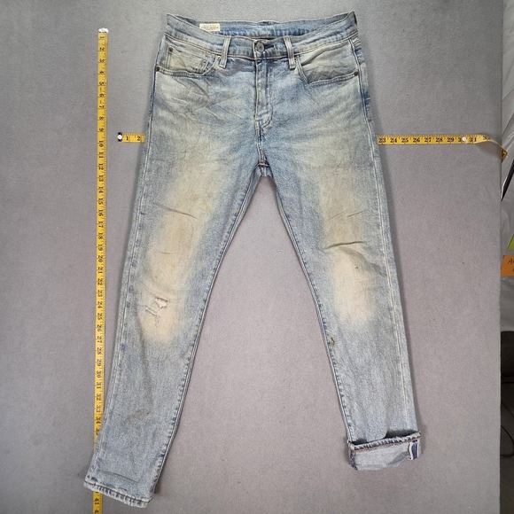 Levi's Other - Levis Jeans Mens Selvedge Light Wash Blue Slim Tapered Honeycomb Fits 30x30